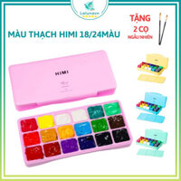 HOACU HOANG PHUC ĐỒNG THÁP Màu Gouache HiMi dạng thạch bộ 18/24 mầu Lalunavn - B76