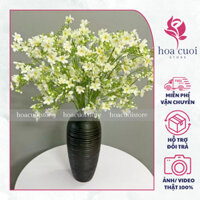 Hoacuoistore - Combo 5 Cành Hoa Nhất Chi Mai Giả Loại 1 Dài 60cm Cắm Lọ Hoa, Hoa Giả Decor Quán Cafe
