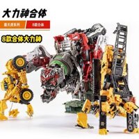 Hoàn Hảo Mát 8 TRONG 1 Oversize Devastator Biến Hình Đồ Chơi Bé Trai Anime Móc Nhân Vật Hành Động Robot Xe Kỹ Thuật Mô Hình Xe Trẻ Em