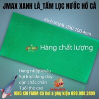 [Hoàn Tiền 10%] Jmax bùi nhùi xanh lá hồ koi (loại tót) _ Tấm lọc nước hồ cá đủ kích thước màu xanh lá