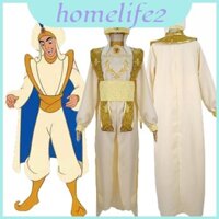 Hoàng tử Ả Rập Trang phục Aladdin chất lượng cao với mũ chất liệu thoải mái và