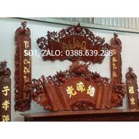 Hoành phi câu đối gỗ gụ