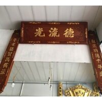 Hoành phi câu đối gỗ gụ