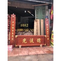 Hoành phi câu đối gỗ hương đá