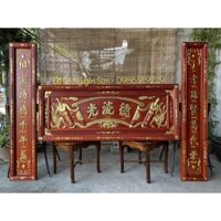 Hoành phi câu đối gỗ hương