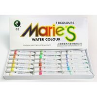 [HoaPhamJp] MÀU NƯỚC MARIES HỘP 12/18 MÀU TUÝP 12ML