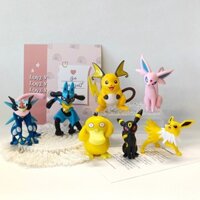 Hoạt Hình Anime 7 Phong Cách Pikachu Elf Pokemon Đồ Trang Trí Bằng Tay Viên nhộng Đồ Chơi Búp Bê Đồ Chơi Bánh Đồ Trang Trí