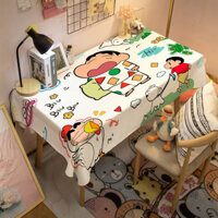 Hoạt Hình Anime Crayon Shin-chan Khăn Trải Bàn Sinh Viên Ký Túc Xá Để Bàn Vải Trang Trí Khăn Trải Bàn Không Rửa Cà Phê Khăn Trải Bàn