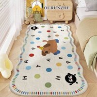 Hoạt hình chó con phòng ngủ đầu giường thảm lót sàn cashmere giả hình đặc biệt