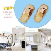 Hoạt Hình Chó Lau Nhà Dép Microfiber Lau Bụi Dép Có Thể Tháo Rời Lau Nhà Cho Văn Phòng Phòng Nhà Màu Hồng Dễ Dàng Lắp Đặt Dễ Dàng Sử Dụng