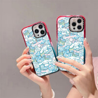 Hoạt Hình Cinnamoroll Túi Mua Sắm Không Dây Sạc Từ Tính Tốt Nghiệp Marshmallow Vỏ Cho IPhone 15 14 11 12 13 16 Pro Max Ốp Lưng 16 Plus Trong Suốt Acrylic Cứng Chống Sốc