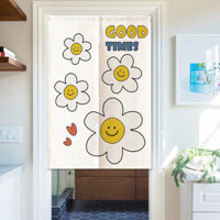 Hoạt Hình Cười Mặt In Rèm Cửa Nhà Bếp Lối Vào Drap Phòng Khách Phân Vùng Treo Rèm Tủ