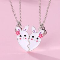 Hoạt Hình Đáng Yêu Thỏ Quyến Rũ Vòng Cổ Từ Tính Cho Nữ Nam Bé Gái Thỏ Thời Trang Tình Bạn Mặt Dây Chuyền Nối Vòng Cổ Dự Tiệc Quà Tặng