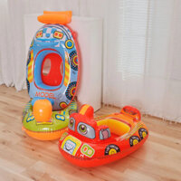 Hoạt Hình Đào Xe Tải Làm Việc Bơm Hơi Bể Bơi Phao Ghế Bánh Xe Nước Cho Bé Chơi Ống Trẻ Em Bơi Vòng Phao Bể Bơi Đồ Chơi