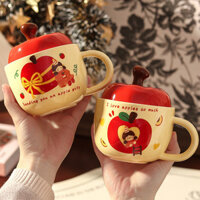 Hoạt Hình Dễ Thương Cô Gái Gốm Cốc Cà Phê Vui Nhộn Có Nắp Văn Phòng Nhà Cốc Nước Drinkware Quà Tặng Sinh Nhật Cho Giáo Viên Cặp Đôi Bạn Bè Gia Đình