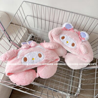 Hoạt Hình Dễ Thương Giai Điệu Hình Chữ U Gối Cừu Có Mũ Trùm Đầu Gối Cổ Du Lịch Di Động Máy Bay Gối Cổ Tử Cung Gối U Gối