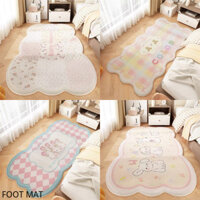 Hoạt Hình Dễ Thương Hoa Giả Thảm Cashmere Phòng Ngủ Mềm Mại Chống Trơn Trượt Đầu Giường Miếng Lót Chân Phòng Khách Chống Thấm Nước Bền Thảm Lót Sàn