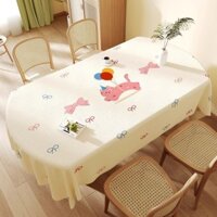 Hoạt Hình Dễ Thương Khăn Trải Bàn Sinh Viên Ký Túc Xá Bàn Chống Bụi Bao Vải Nhà Bàn Ăn Trà Trang Trí Một Số