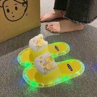 Hoạt Hình Dễ Thương kt Cat Influencer Dép Dạ Quang Mặc Ngoài Trời Đế Dày Trong Nhà Chống Trơn Trượt Lumin