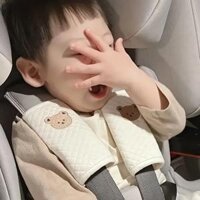 Hoạt Hình Gấu Ghế Ngồi Ô Tô Cho Bé Và Xe Đẩy Dây Đeo Vai Bao Polyester Tay Strangler Dây Đeo An Toàn Cho Trẻ Sơ Sinh Và Trẻ Tập Đi