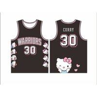 Hoạt hình HellKitty Sinh viên Đồng phục bóng rổ Curry Jersey Hello Kitty Áo tập luyện