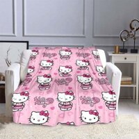 Hoạt Hình Hello Kitty Chăn Mềm Mại Ấm Flannel Thoải Mái Sang Trọng Lông Tơ Chăn Sinh Nhật Quà Tặng