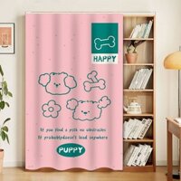 Hoạt Hình Họa Tiết Dòng Dễ Thương Rèm Tủ Cho thuê Nhà Lối Vào Phòng Ngủ Cô Gái Đơn Giản Tự Dính Khối Rèm Xấu Xí Cab