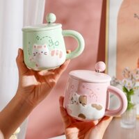 Hoạt Hình Hoạt Hình Cốc Gốm Sứ Sinh Nhật Bộ Quà Tặng Quà Tặng Cho Bé Gái Cho Bạn Gái Thực Tế Ý Nghĩa Quà Tặng Trái Tim Cô Gái Quà Tặng Sinh Nhật