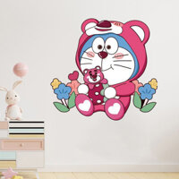 Hoạt Hình Hoạt Hình Gấu Dâu Doremon Miếng Dán Tủ Lạnh Cửa Phòng Trang Trí Tường Miếng Dán