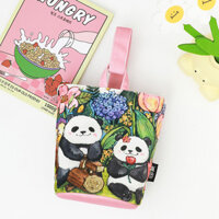 Hoạt Hình Kho Báu Quốc Gia Gấu Trúc Túi Đựng Học Sinh Xô Hình Tay Túi Đựng Đồ Ăn Trưa Đi Chơi Mẹ Tú
