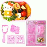 Hoạt Hình KT Mèo Cơm Bóng Khuôn Bộ Mèo Hồng Khuôn Cơm Onigiri Bento Máy Làm Sushi Khuôn DIY Dụng Cụ Nhà Bếp