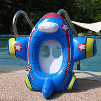 Hoạt Hình Máy Bay Bơm Hơi Bể Bơi Phao Vòng Bơi Cho Bé Phao Ghế Vòng Cao Su Có Vô Lăng Mùa Hè Bãi Biển Đảng Đồ Chơi Bể Bơi