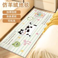 Hoạt Hình Mèo Sang Trọng Thảm Phòng Ngủ Trẻ Em Đầu Giường Chiếu điều hoà Dày Và Làm Ấm Chân Thảm Có Thể Giặt Được