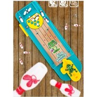 Hoạt hình Mini Frog Ejection Bowling Set Trò chơi máy tính giáo dục dành cho trẻ em Đồ chơi tương tác giữa cha mẹ và con