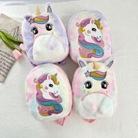 Hoạt Hình Mới Kỳ Lân Sang Trọng Ba Lô Trẻ Em Mẫu Giáo Lớp Ba Lô Dễ Thương Dung Tích Lớn Túi Du Lịch