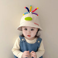 Hoạt Hình Ngộ nghĩnh Trẻ Em Mũ Mỏng Phong Cách Che Nắng Xô Nón Phù Hợp Với Vành Lớn Nam Nữ Bé Nồi Nónbbmz01.01