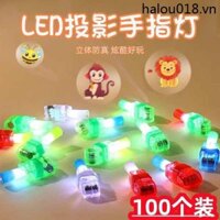 Hoạt Hình Ngón Tay Chiếu Đèn Vòng Ánh Sáng Chợ Đêm Gian Hàng Bán Chạy Nguồn Trẻ Em Ngày Lễ Quà Tặng Giải Dạ Quang