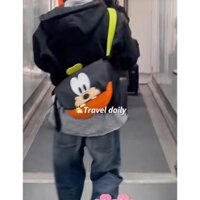Hoạt Hình Nhật Bản Dễ Thương Retro Disney Goofy Đeo Vai Túi Vải Nhỏ Túi Xách Mini Phù Hợp Với❤1.9❤