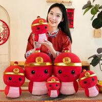 Hoạt Hình Rắn Sang Trọng Búp Bê Mềm Mại Thân Thiện Với Da Búp Bê Quà Tặng Năm Mới