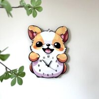 Hoạt Hình Sáng Tạo Dễ Thương Trang Trí Chó Đồng Hồ Treo Tường Phòng Khách Phòng Trẻ Em Phòng Ngủ Tắt Tiếng Đồng Hồ Độc Đáo Đồng Hồ Treo Tường Trang Trí