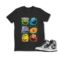 Hoạt Hình Sesame Street Sesame Street Sesame Street Sesame Street Sesame Street Sesame Street Sesame Street / Burt / Oscar / Zoe Họa Tiết In Hình Nam 100% Cotton Cổ Tròn Áo Thun Nửa Tay