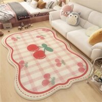 Hoạt Hình Thảm Trải Sàn Phòng Khách / Ngủ / Cà Phê Vải Bông Dày Không Trượt Họa Tiết cherry Dễ Thương