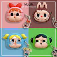 Hoạt Hình Thời Trang Anime Ngộ nghĩnh Dễ Thương Nữ Cảnh Sát & POP Cặp Đôi Vỏ Cho Vỏ Di Động Tai Nghe Bluetooth Không Dây Apple Airpods1 / 2 Vỏ AirPods3 Vỏ Bảo Vệ Mới AirPods Pro