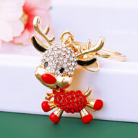 Hoạt Hình Tuần lộc Xe Móc Khóa Kim Loại Dễ Thương Cặp Đôi Móc Chìa Khóa Ba Lô Trang Trí Túi Nữ Mặt Dây Chuyền Năm Mới Cho Nữ Ngày Lễ Tình Nhân Cho Bé Gái Học Sinh Schoolbag Mặt Dây Chuyền