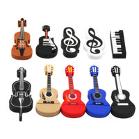 Hoạt Hình USB 2.0 Nhạc Cụ Piano Guitar Note Violin 128GB 64GB 32GB 16GB 8GB USB Flash Drive Bút Ổ Đĩa U Đĩa