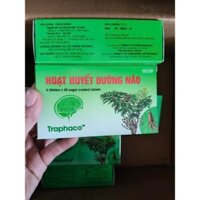 Hoạt huyết dưỡng não bảo fiml và bao đường hộp 100 viên, chính hãng Traphaco giúp hoạt huyết bổ não.