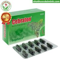 Hoạt Huyết Dưỡng Não Cebraton Traphaco Hộp 50 Viên – Tăng Cường Tuần Hoàn Máu Não, Giảm Đau Đầu, Hoa