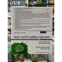 Hoạt huyết dưỡng não DHG - loại 60 viên và 100 viên