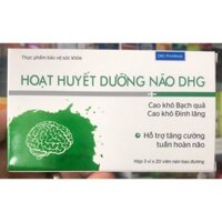 Hoạt Huyết Dưỡng Não DHG Hậu Giang (H/60v)