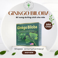 Hoạt huyết dưỡng não GINKGO BILOBA 240mg  citicolin Coenzym Q10 bổ não ,giảm đau đầu (Hộp 100 viên)